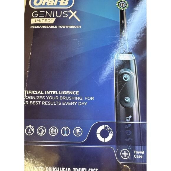 Oral-B Genius X Limited Electric Toothbrush with A.I. - Black - BRAND NEW (NIB) - Picture 3 of 8